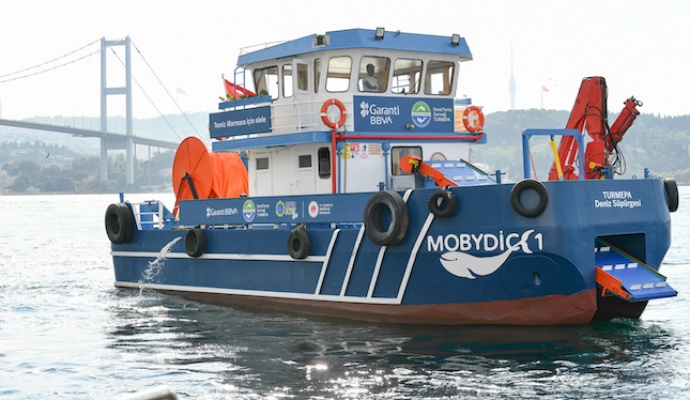 Garanti BBVA ve TURMEPA Marmara Denizi’nden üç ayda 10 ton atık topladı
